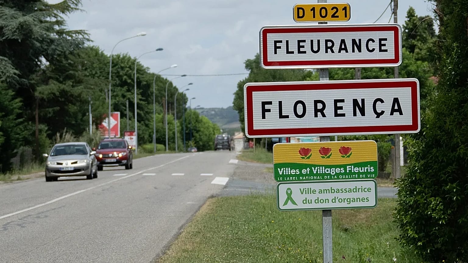 L'entrée de la commune de Fleurance, le 5 juin 2026.