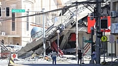 A building is damaged after an earthquake in General Santos, 8 June, 2026