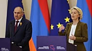 Armenia's Prime Minister Nikol Pashinyan and European Commission President Ursula von der Leyen at the Presidential Palace in Yerevan, Armenia 5 May 2026. 