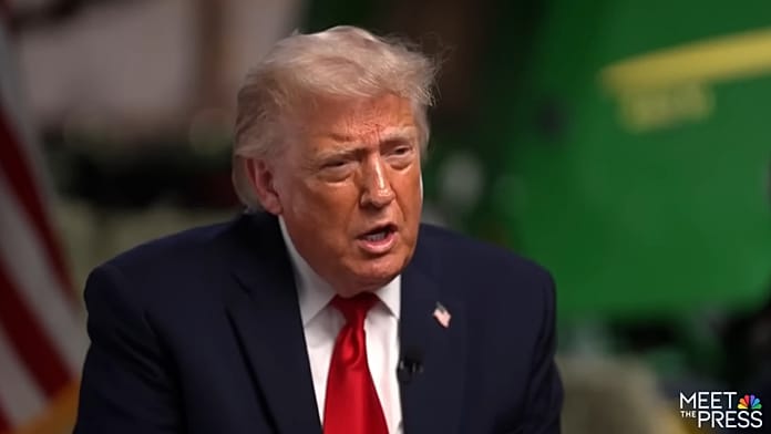 Trump estalla en plena entrevista con 'NBC' e insulta a la p