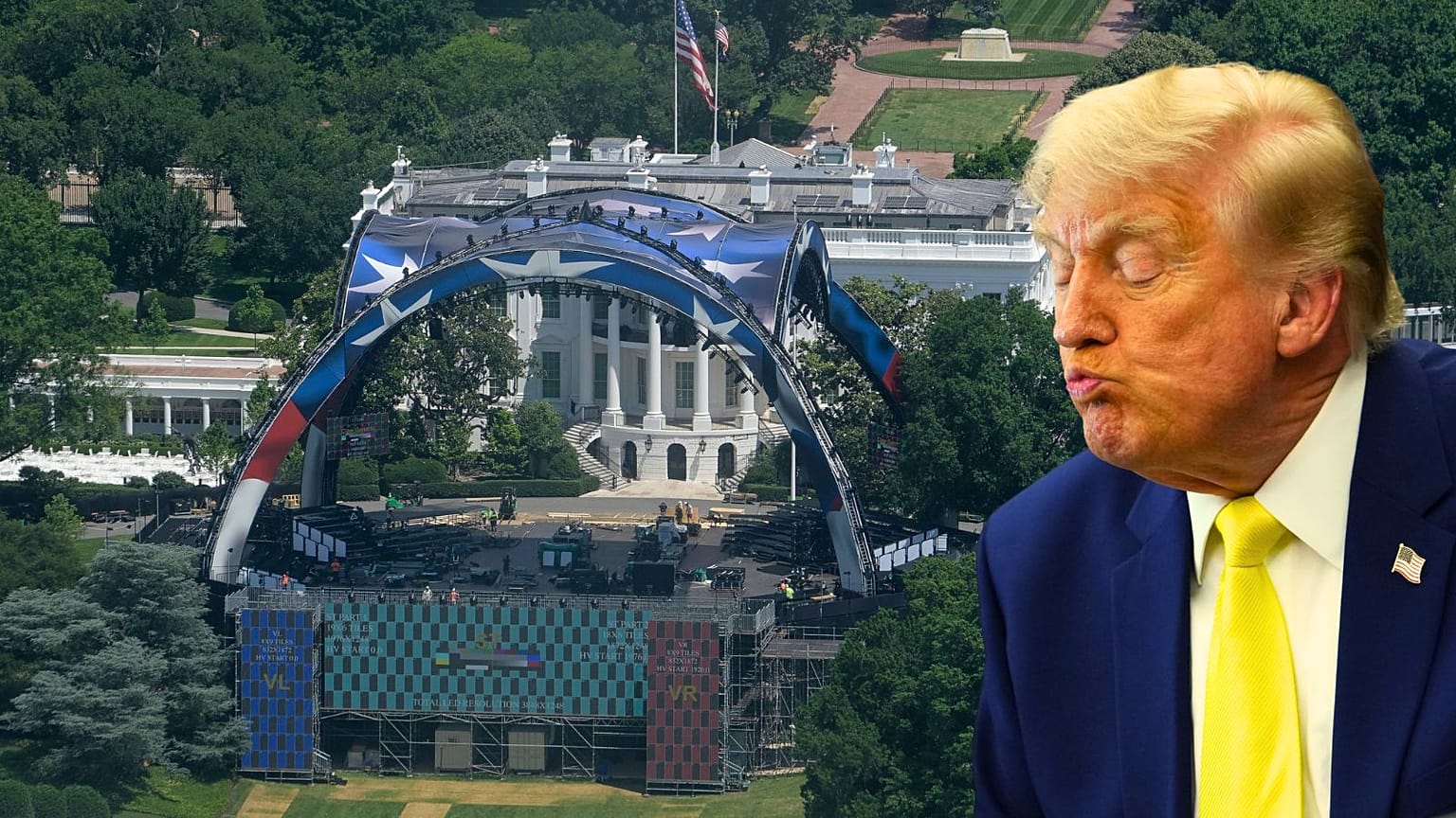Donald Trump'ın Freedom 250 doğum günü kafes dövüşü etkinliği ünlülerden ilgi görmedi