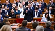 Magyar Péter miniszterelnök az Országgyűlés plenáris ülésén 2026. június 8-án.