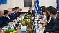 Υπουργικό Συμβούλιο στην Ελλάδα υπό τον πρωθυπουργό Κυριάκο Μητσοτάκη - αρχείο