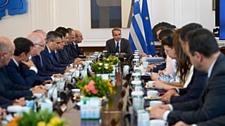 Υπουργικό Συμβούλιο στην Ελλάδα υπό τον πρωθυπουργό Κυριάκο Μητσοτάκη - αρχείο