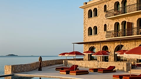 The hotel’s 93 keys are spread across three styles of stay, all in one hotel, along the harbour