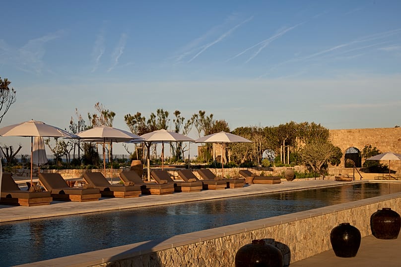 Exterior pool of the Soukana stays