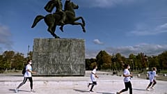 Άγαλμα Μεγάλου Αλεξάνδρου στη Θεσσαλονίκη - φώτο αρχείου