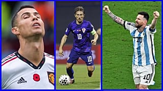Cristiano Ronaldo (balra), Luka Modric és Lionel Messi (jobbra) a negyvenen túl, illetve ahhoz közelítve is a vb legnagyobb sztárjai lehetnek     