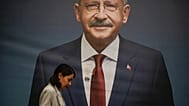Mayıs 2023 cumhurbaşkanlığı seçimlerinin ardından görüntülenen bir Kılıçdaroğlu posteri. 