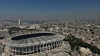 صورة أرشيفية - ملعب أزتيكا في مدينة مكسيكو قبل استضافته لمباريات كأس العالم، الثلاثاء 3 مارس 2026. (صورة من وكالة أسوشيتد برس/فرناندو ليانو)