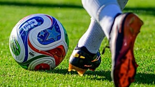 The official ball of the 2026 FIFA World Cup is played during the first half of an international friendly soccer match between South Korea and El Salvador, Wednesday, June 3, 