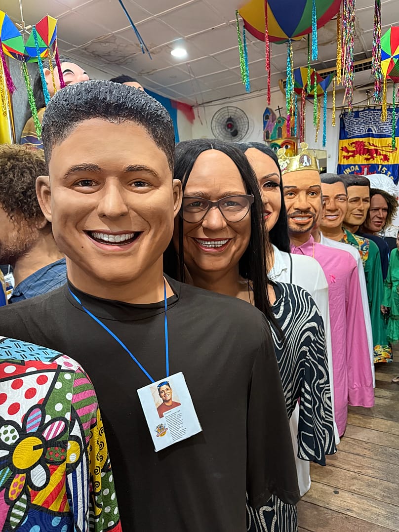 Typical giant big-headed figures of Olinda