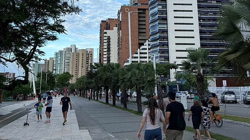 Beira Mar seafront promenade in Fortaleza
