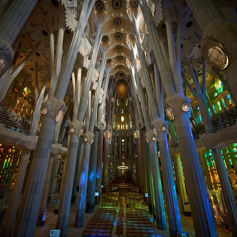 A view of the Basilica of the Sagrada Familia in Barcelona, Spain, Wednesday, May 20, 2026,