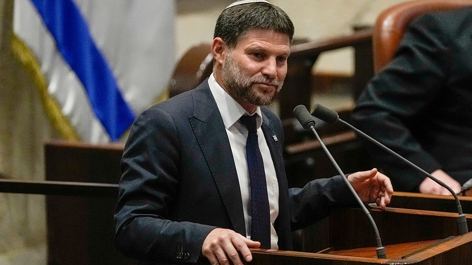 Smotrich is Israel's finance minister and leader of the far-right Religious Zionism party, which forms a key part of Benjamin Netanyahu's coalition.  10 July, 2023.