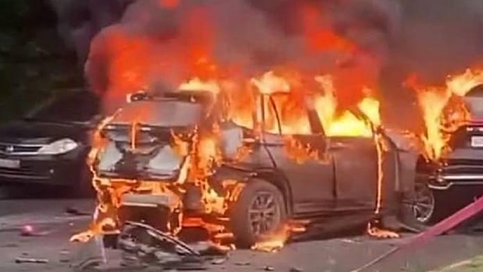 Muere un conductor tras la explosión de su coche c