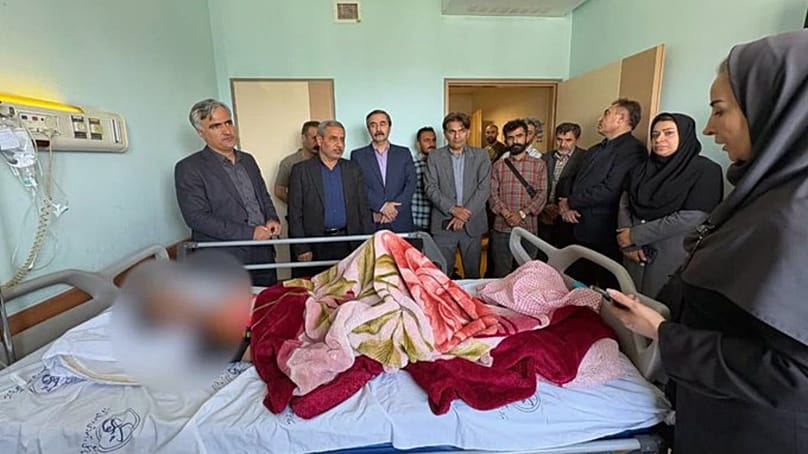 کودک آزار دیده سنندجی در بیمارستان 