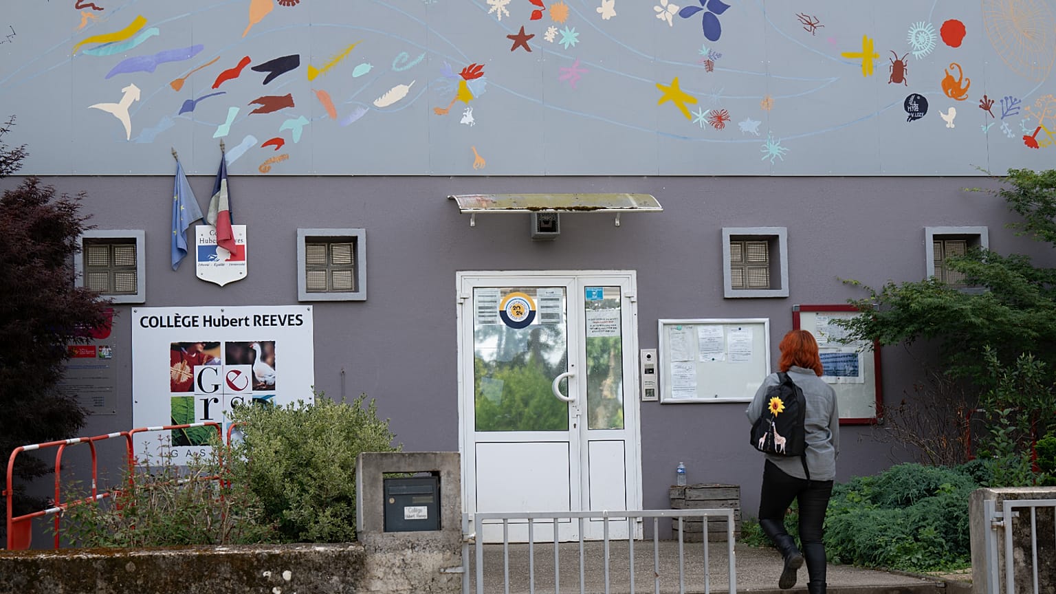 La scuola media frequentata dalla 11enne scomparsa Lyhanna è visibile a Fleurance, nel sud-ovest della Francia, venerdì 5 giugno