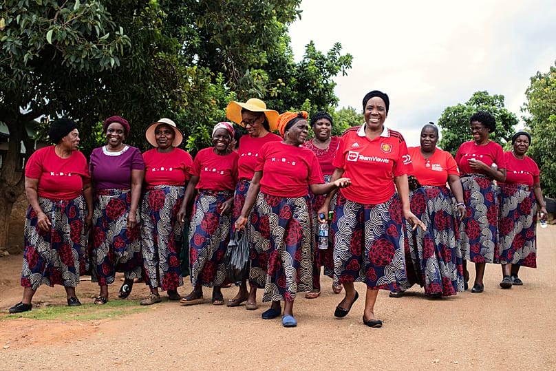 Kuchemana Burial Society members on their way home after a meeting in Harare, Zimbabwe, March 13, 2026. 