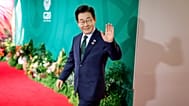 South Korea's President Lee Jae Myung arrives for the second day of the G20 Leaders' Summit, in Johannesburg, South Africa, Sunday, Nov. 23, 2025