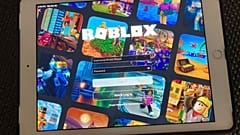 Η πλατφόρμα Roblox εμφανίζεται σε τάμπλετ, 30 Οκτωβρίου 2021, Νέα Υόρκη.