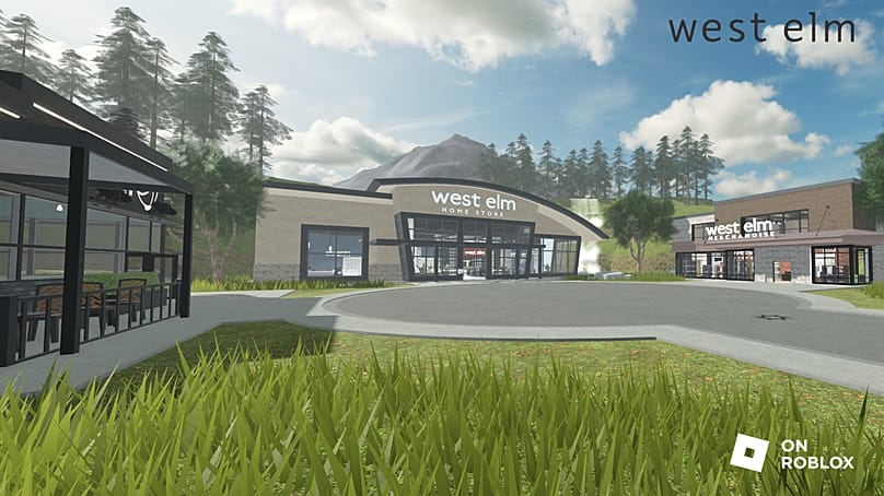 Хаб West Elm в пространстве West Elm Home Design Experience на платформе Roblox 