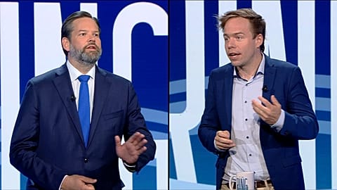 MEPs Lukas Mandl (European People's Party) and Rasmus Andresen (The Greens/EFA)