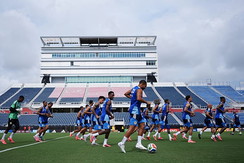 Zawodnicy Curaçao podczas treningu reprezentacji narodowej w Boca Raton na Florydzie, we wtorek 9 czerwca 2026 roku, przed turniejem mistrzostw świata w piłce nożnej.