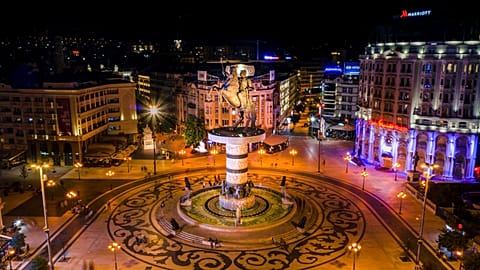 Skopje in North Macedonia is known for its many statues