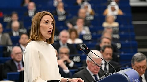 President of the European Parliament Roberta Metsola.