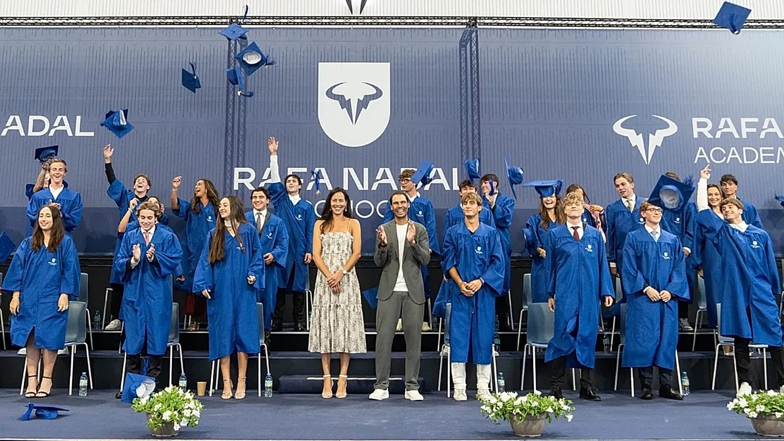 Ana Ivanovic y Rafa Nadal presidieron la graduación de la 10ª promoción de la Rafa Nadal Academy