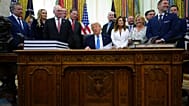 President Donald Trump speaks in the Oval Office of the White House, Wednesday, June 10, 2026