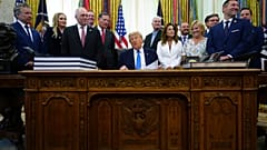 President Donald Trump speaks in the Oval Office of the White House, Wednesday, June 10, 2026