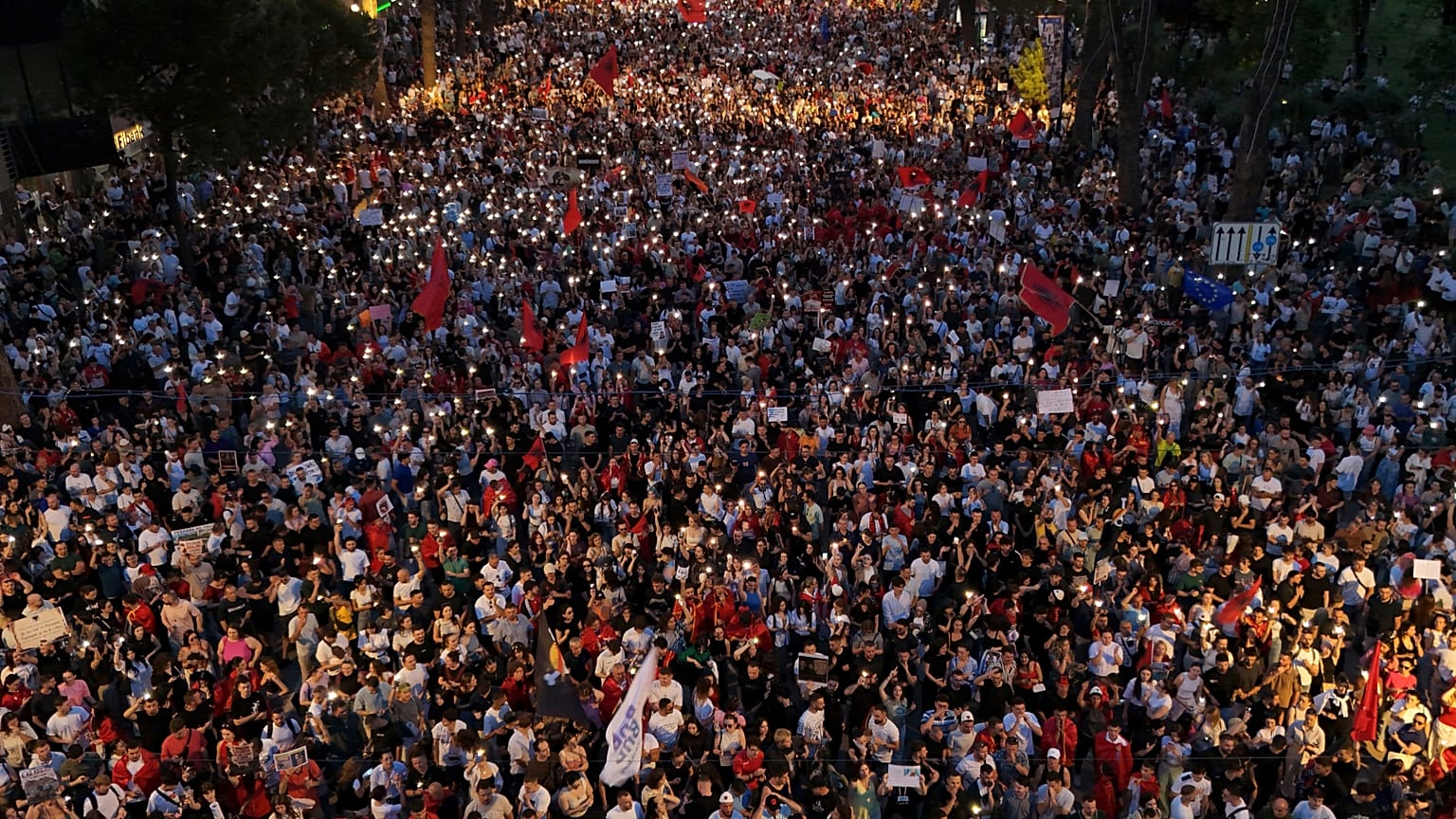 Protests have spread across Albania after an original dispute over development on a nature reserve linked to Donald Trump's son-in-law Jared Kushner. 9 June, 2026.
