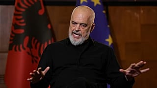 Albanian Prime Minister Edi Rama during an interview in Tirana, 9 June, 2026