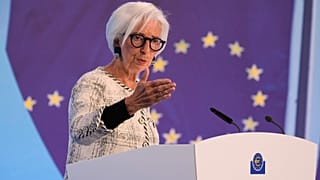 European Central Bank President Christine Lagarde addresses the media during a press conference  in Frankfurt, Germany, Thursday 30 April 2026.