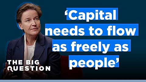 Chair of European Securities and Markets Authority (ESMA), Verena Ross on The Big Question