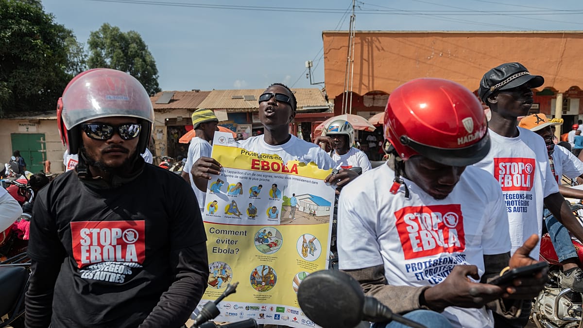 Congo motorcyclists mobilise as Ebola outbreak fuels fear