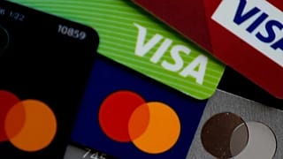 FILE - Several VISA and MASTER credit cards are shown in Buffalo Grove, Ill., Thursday, Feb. 8, 2024. (AP Photo/Nam Y. Huh, File)