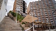 A view of a burnt-out apartment following a fire in the resort town of Magaluf, 11 June, 2026