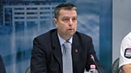 Fürcht Pál, a Központi Nyomozó Főügyészség vezetője  az ORFK Rendőrségi Igazgatási Központban 2026. május 29-én. 