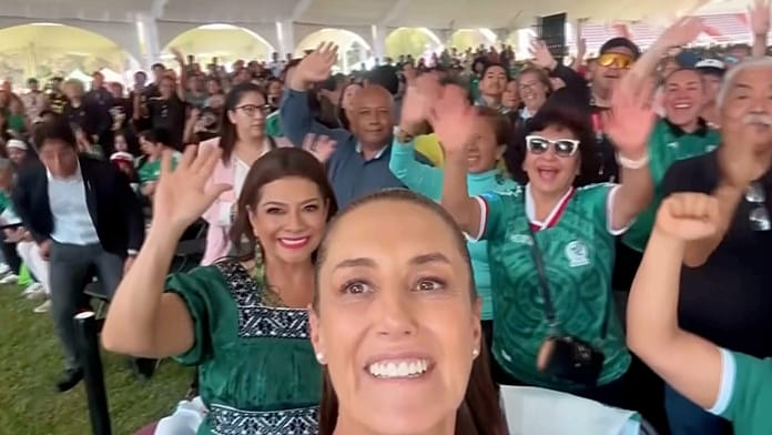 Mexico's President Sheinbaum joins fans as World Cup gets underway