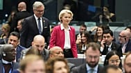 European Commission President Ursula von der Leyen and European Commissioner for Internal Affairs and Migration Magnus Brunner