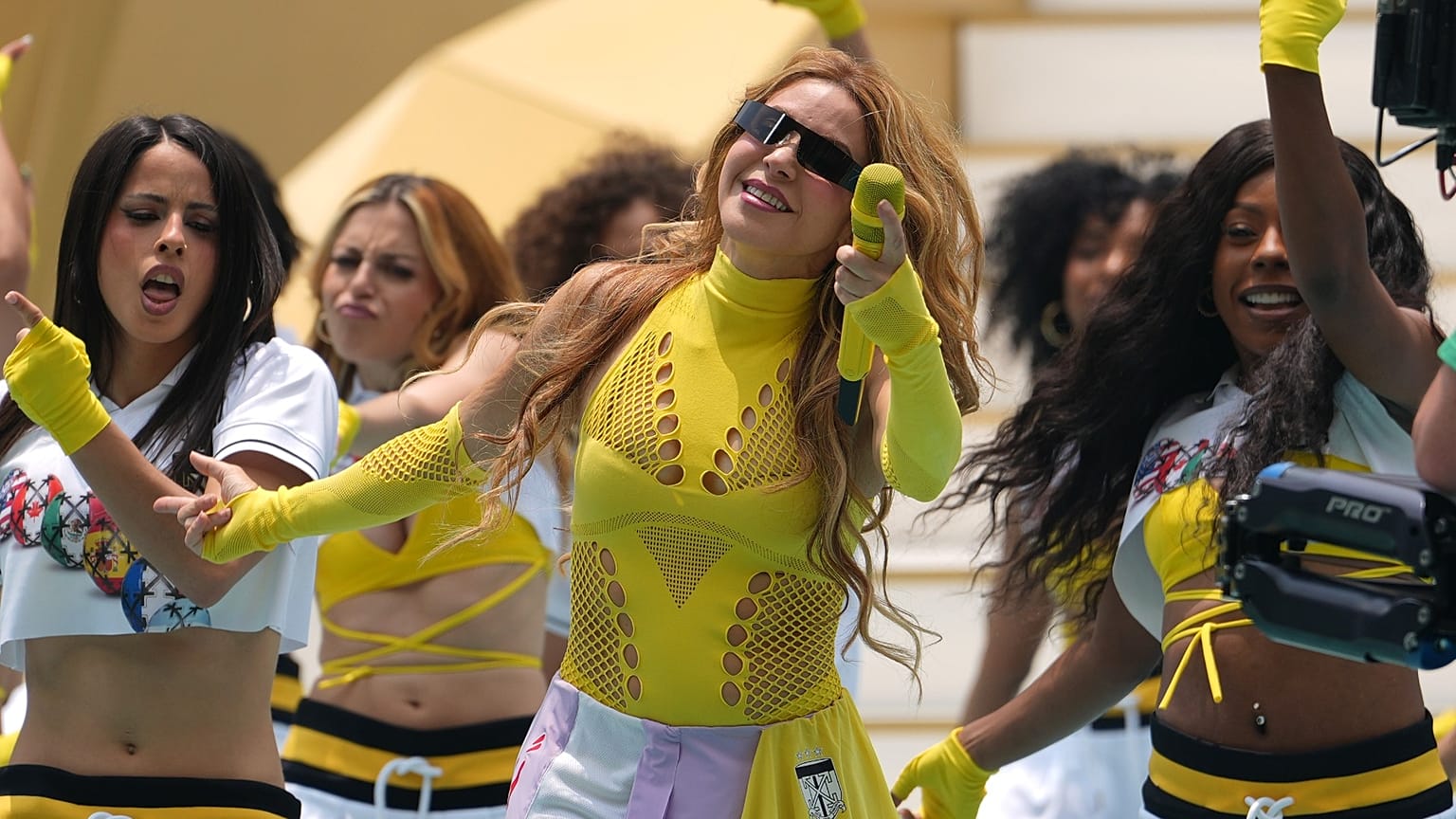Shakira während der Eröffnungsfeier der Fußball-Weltmeisterschaft in Mexiko-Stadt am Donnerstag, dem elften Juni 2026.