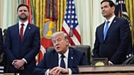 ترامپ، ونس و روبیو در کاخ سفید