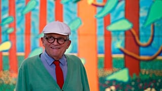 FILE: British painter David Hockney at the Pompidou Centre in Paris, Sep 2017