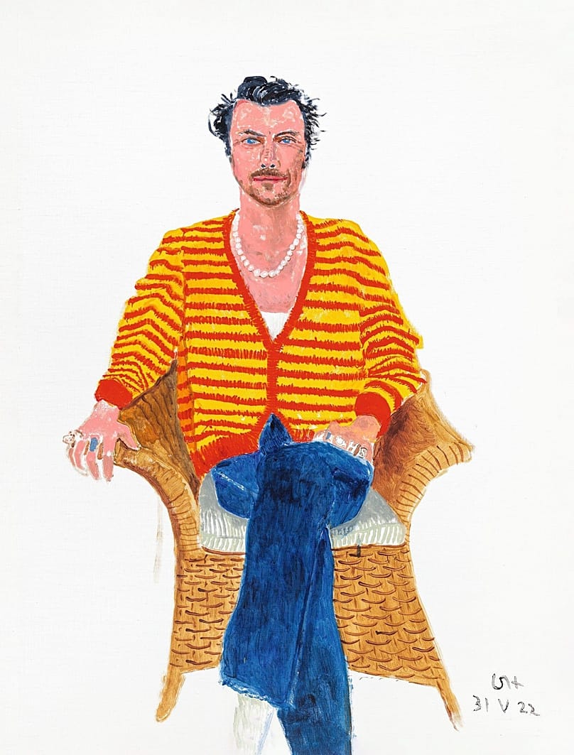 David Hockney"Harry Styles, May 31st" 2022