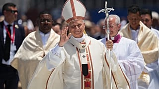 El Papa León XIV preside una Santa Misa en el puerto de Santa Cruz de Tenerife, en las Islas Canarias, España, el 12 de junio de 2026.
