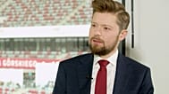 Remigiusz Mróz podczas wywiadu dla Euronews