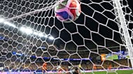 Ecuador goalkeeper Hernan Galindez looks around as Ivory Coast's Amad Diallo scores the opening goal during the World Cup Group E soccer match between Ivory Coast, 14 June.